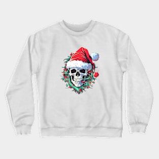Christmas Celebration with a Skull Twist Crewneck Sweatshirt